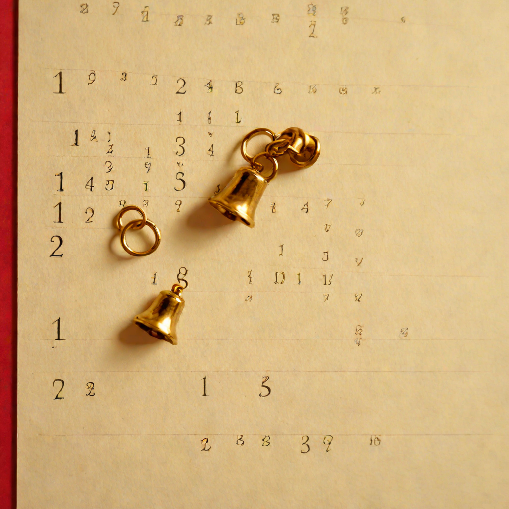 Calendar page with a brass paperclip and a small bell — online booking systems set up for Winkler-area businesses